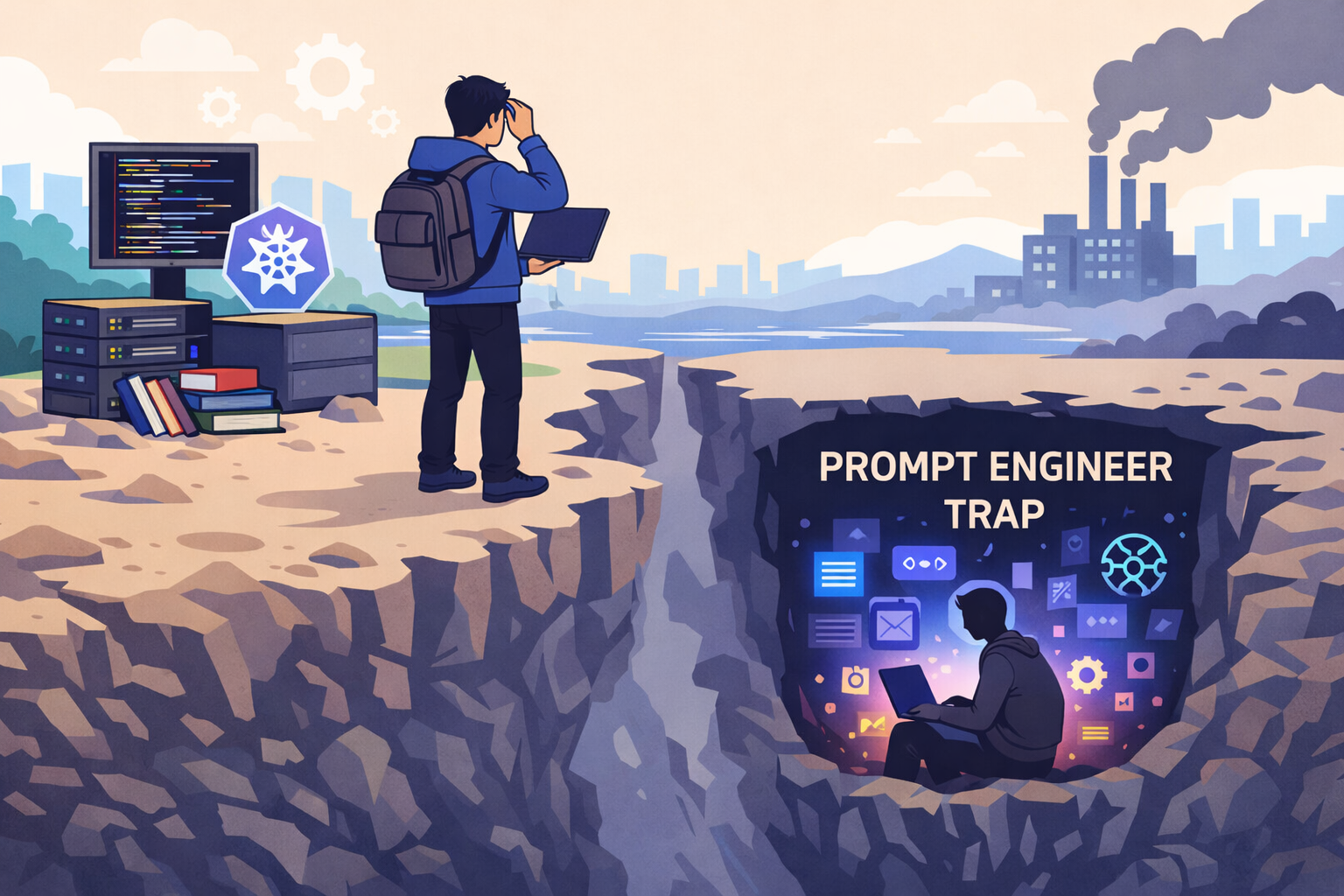 Developer avoiding the Prompt Engineer Trap